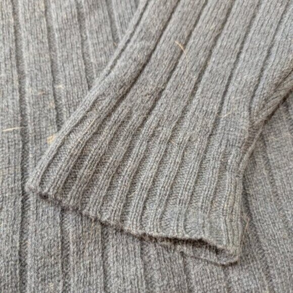 Vintage The North Face Made in Hong Kong Wool Sweater Navy Blue Men Size Large - Picture 3 of 9